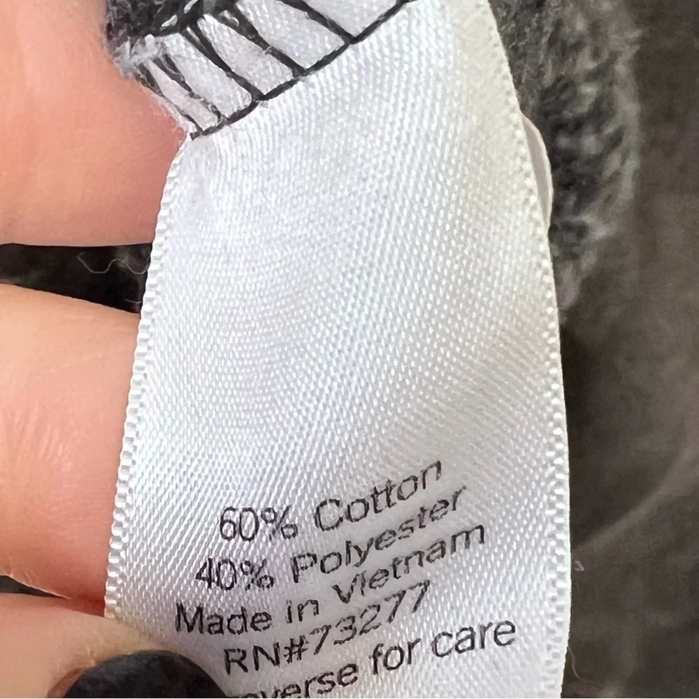 SO Women’s Grey Burnout Hoodie Sweatshirt Size Medium - Picture 4 of 4